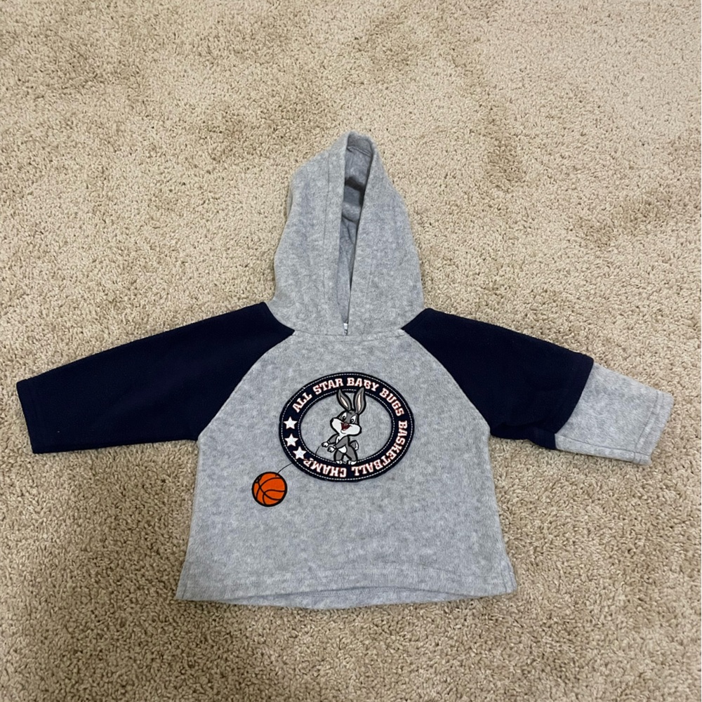 Vintage Kids Gray Looney Tunes Hoodie